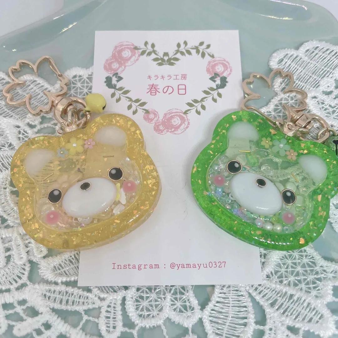 キラキラ工房　春の日さんのレジン作品 | 【定期便】作家のためのレジン 200g