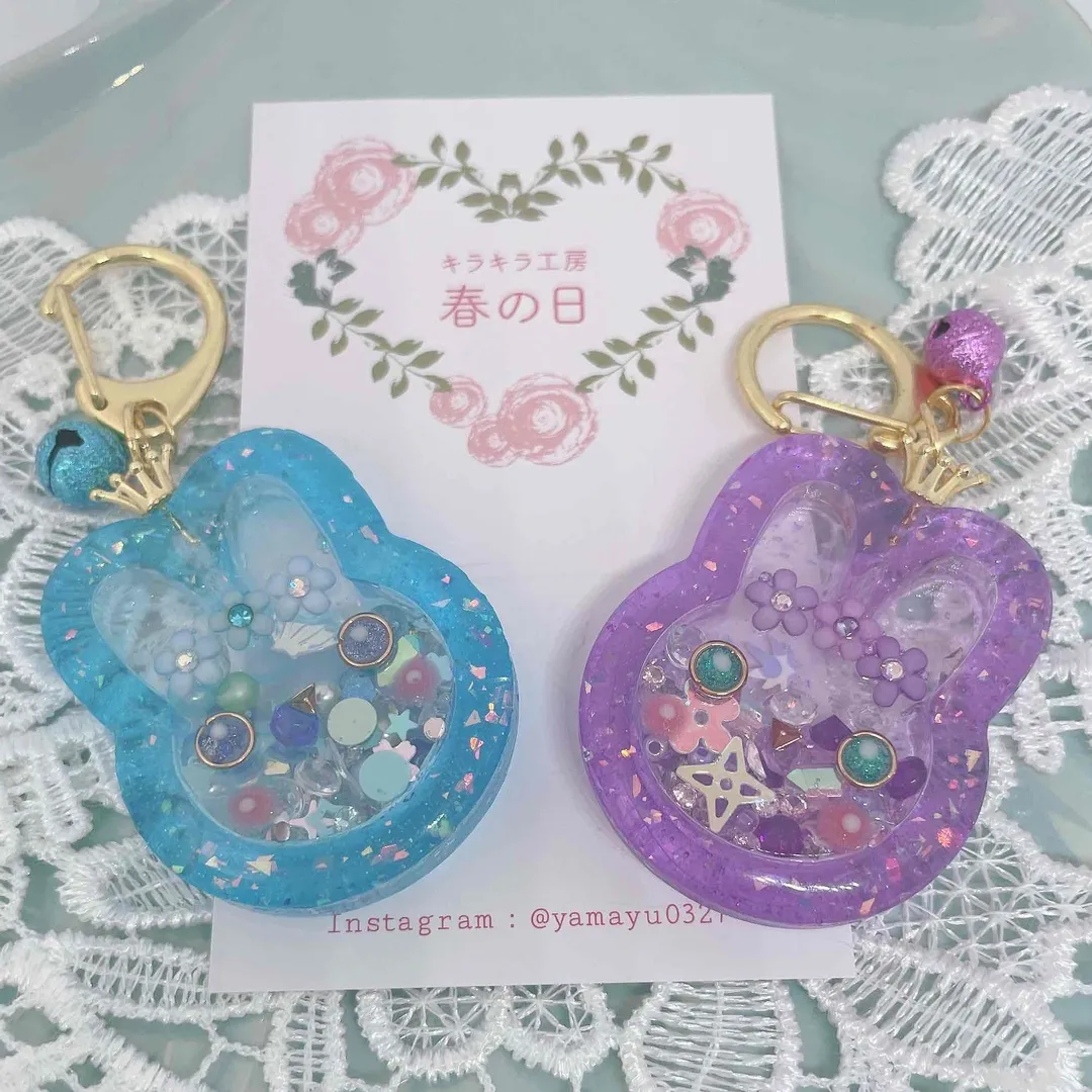 キラキラ工房　春の日さんのレジン作品 | 【定期便】作家のためのレジン 200g