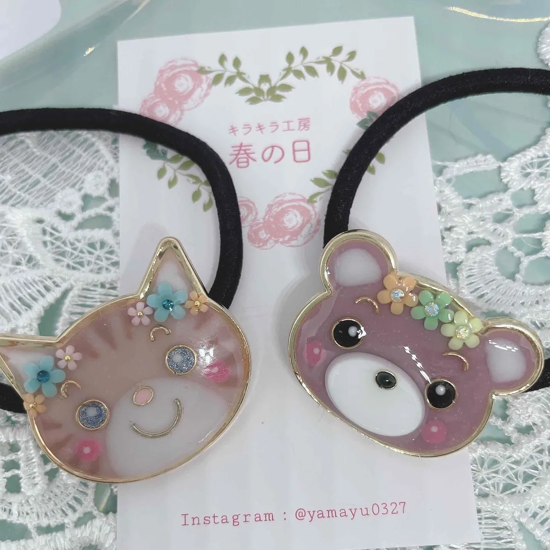キラキラ工房　春の日さんのレジン作品 | 【定期便】作家のためのレジン 200g