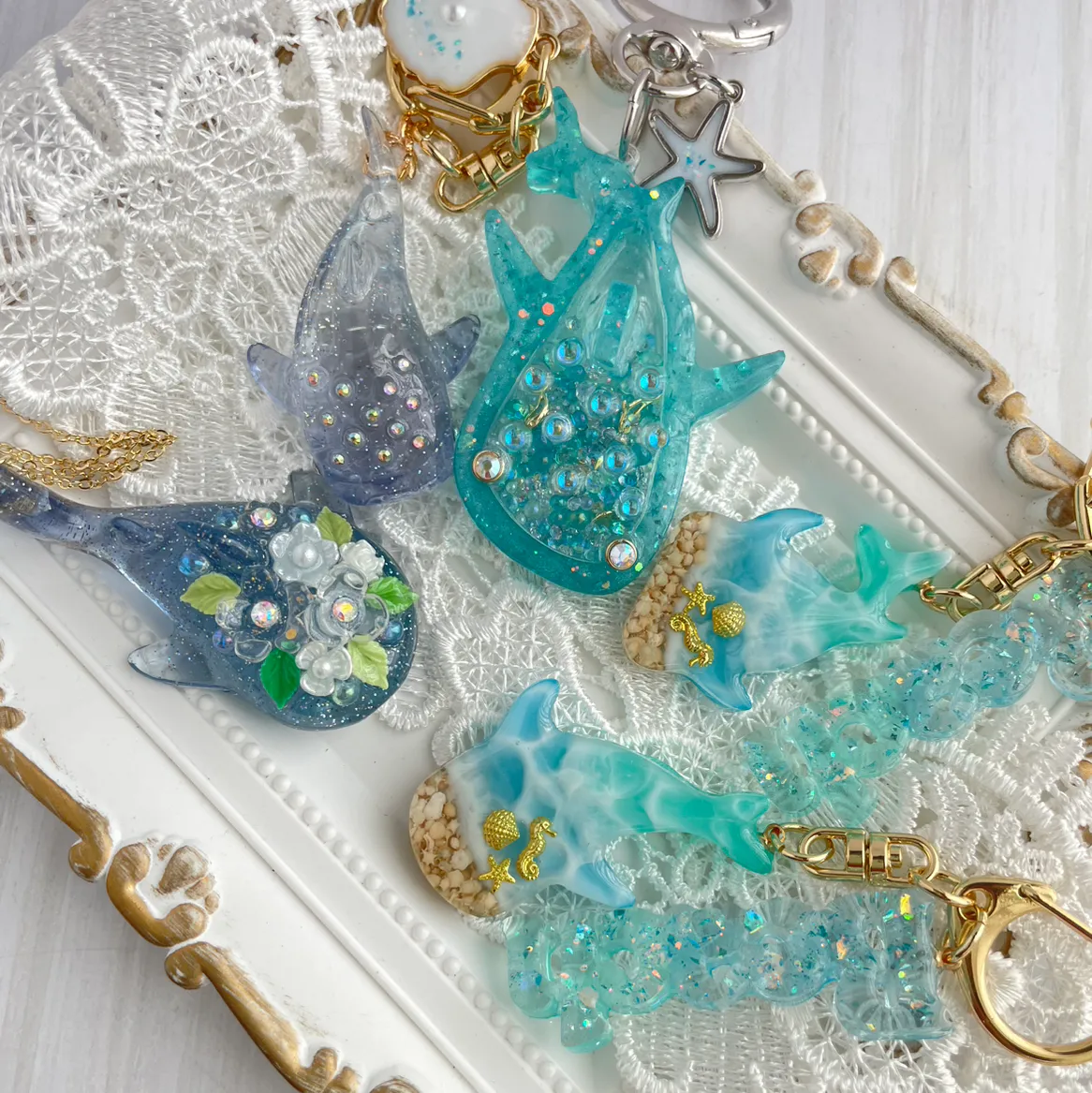 キラキラ工房　春の日さんのレジン作品 | 【定期便】作家のためのレジン 200g