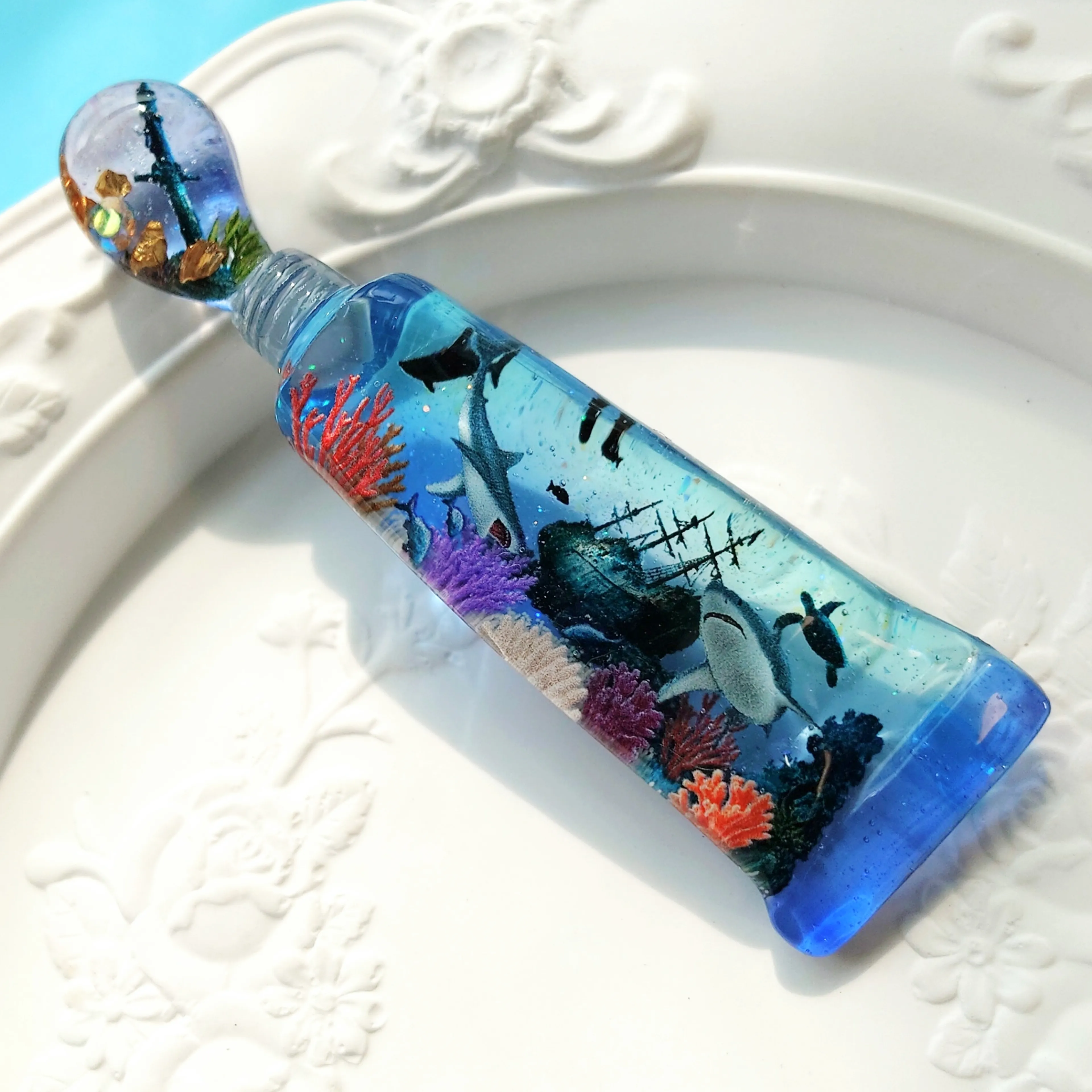 Teddyさんのレジン作品 | レジンクラブ　【情景のレジン】 海底の沈没船　【両面】レジン...