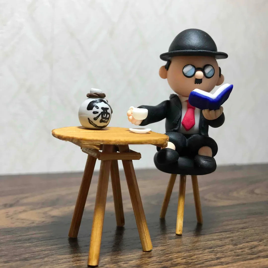 ponkanさんの粘土作品 | 木製マドラー