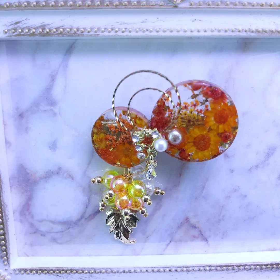 Hair Scapeさんのレジン作品 | 水玉の結晶ハードタイプ