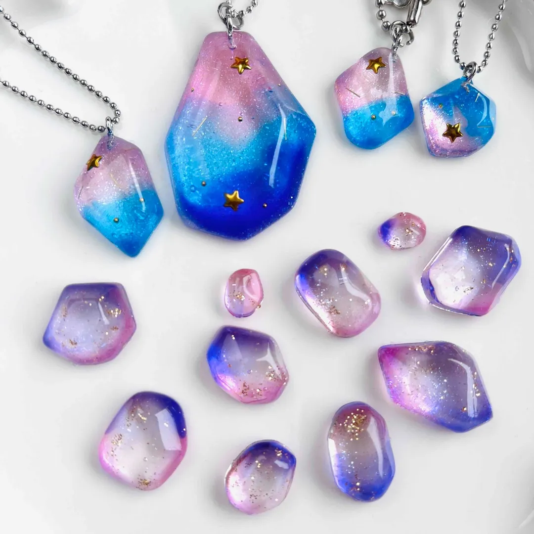 まっｻﾝさんのレジン作品 | 作家のためのレジン 「着色剤 濃縮カラーレジン10g 定番1...