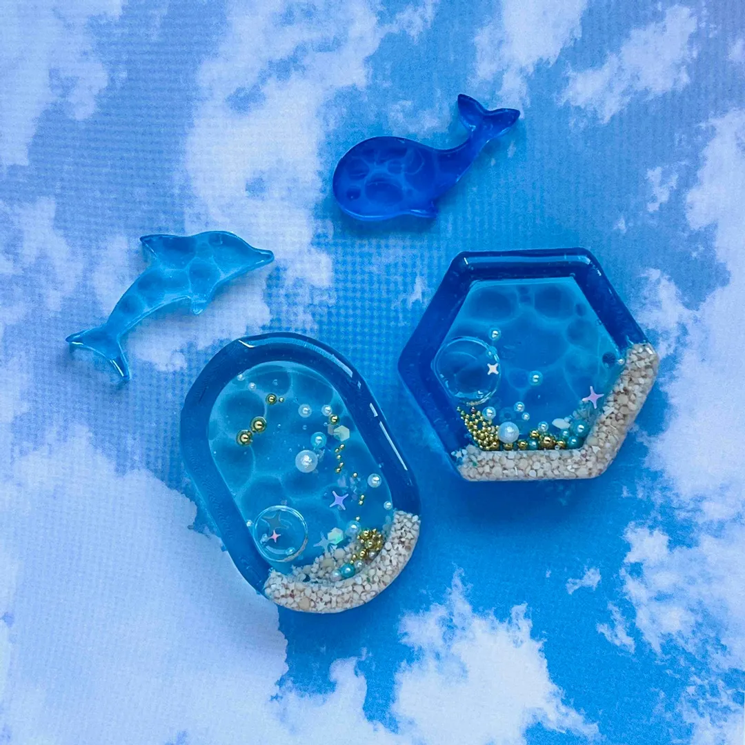まっｻﾝさんのレジン作品 | 作家のためのレジン 「着色剤 濃縮カラーレジン10g 定番1...