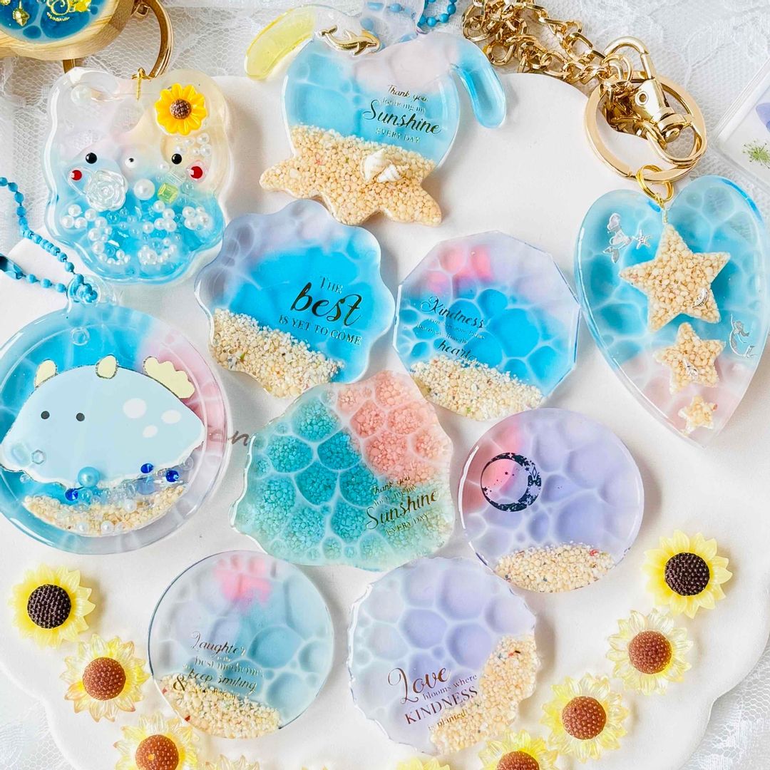 宅配 まっｻﾝさんのレジン作品 | 1000g 【定期便】作家のためのレジン ネックレス・ペンダント