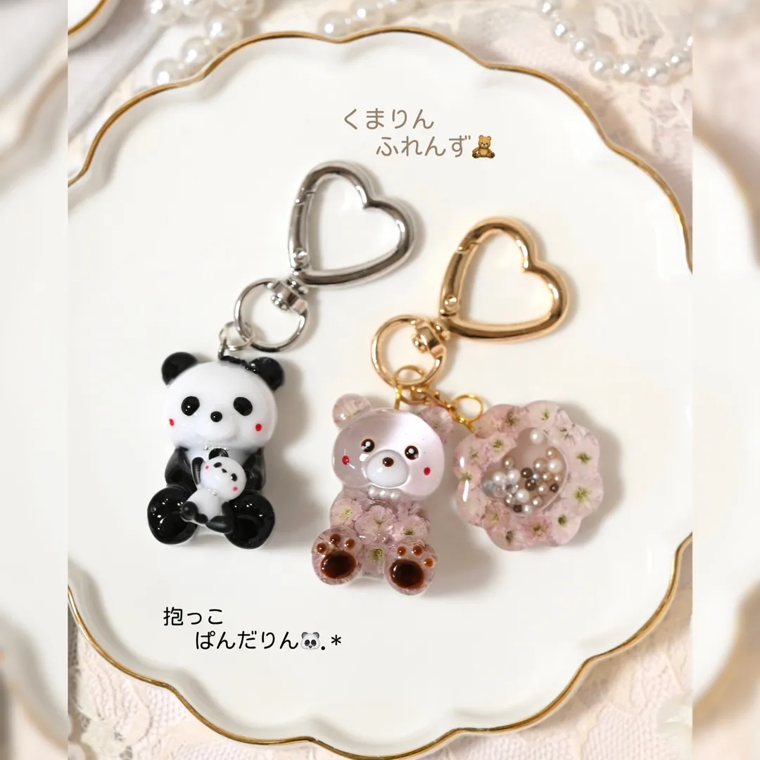 まっｻﾝさんのレジン作品 | シリコン 型 モールド おすわり ベア ■ シリコンモールド...