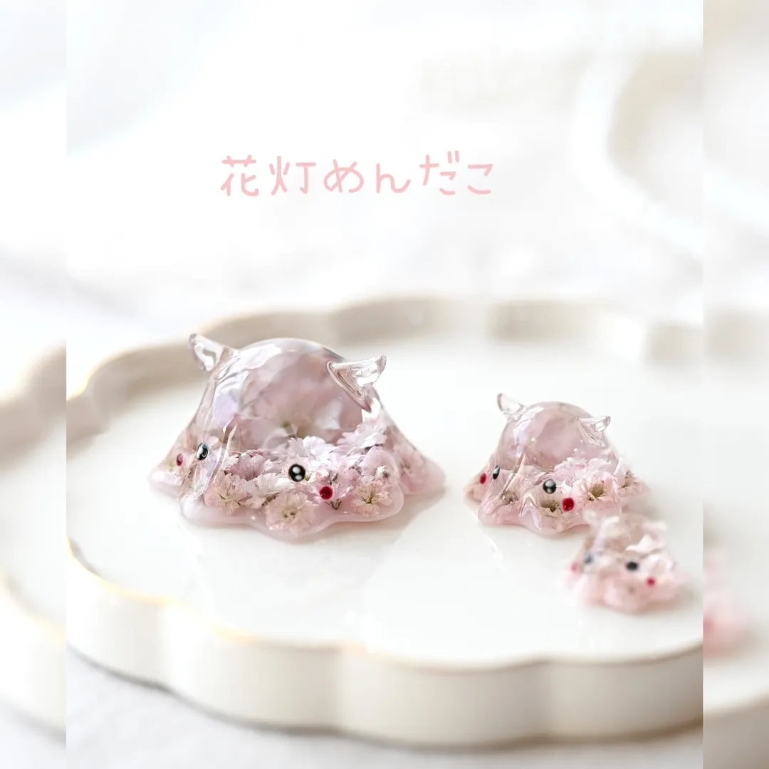 まっｻﾝさんのレジン作品 | crocchaオリジナル シリコンモールド めんだこ 立体 ...