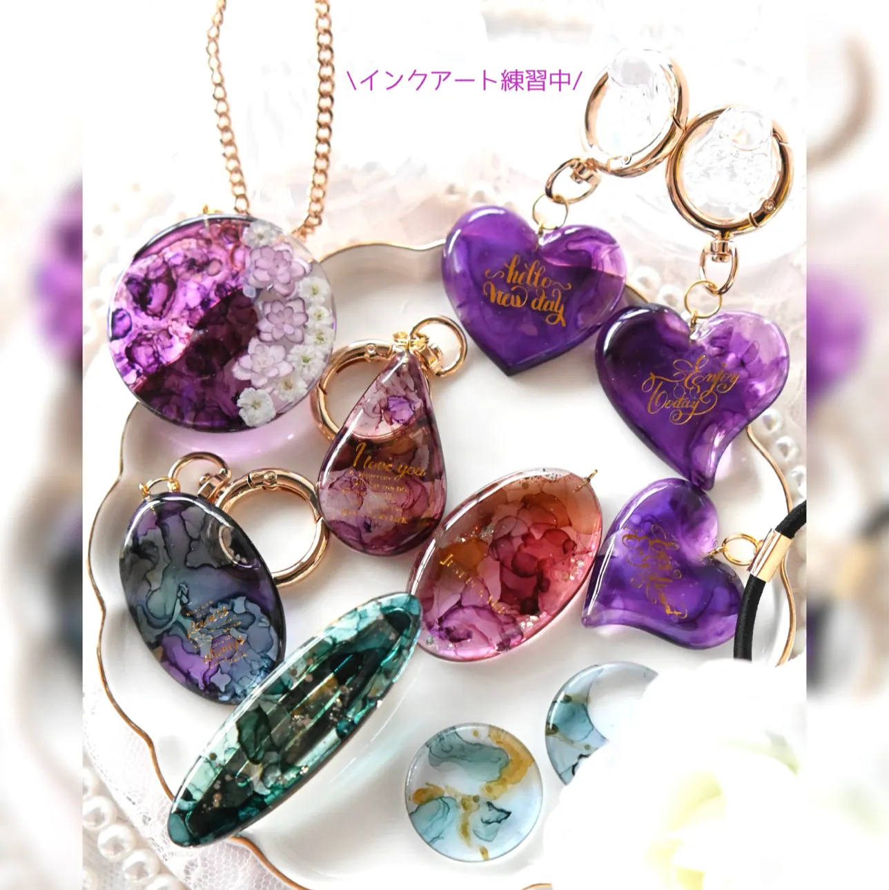 まっｻﾝさんのレジン作品 | 【定期便】作家のためのレジン 1000g