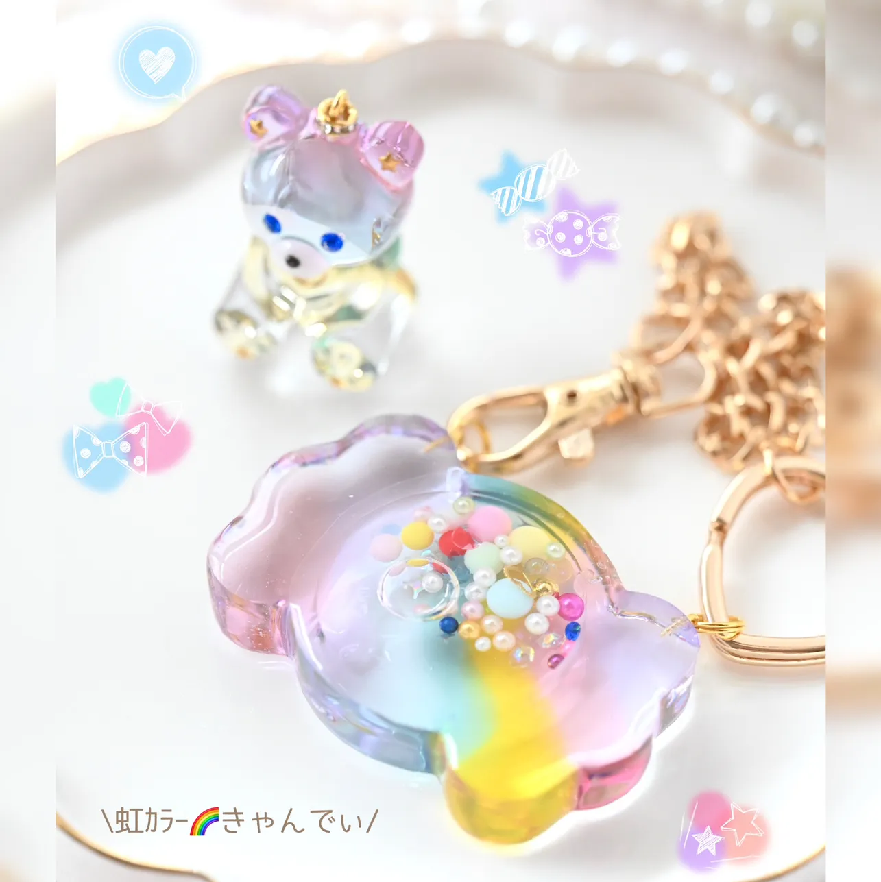 まっｻﾝさんのレジン作品 | 【定期便】作家のためのレジン 1000g