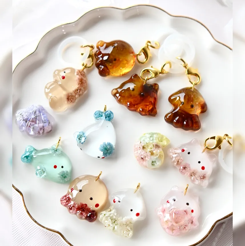 まっｻﾝさんのレジン作品 | ☆新発売☆ シリコンモールド 海の生き物 ぷっくり 9種