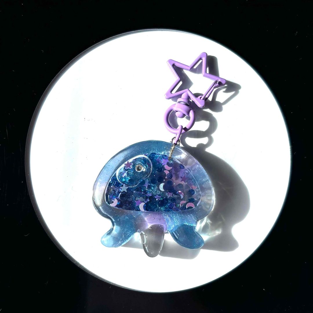 海 海猫ちゃん 海月 貝殻 レジンパーツ 5