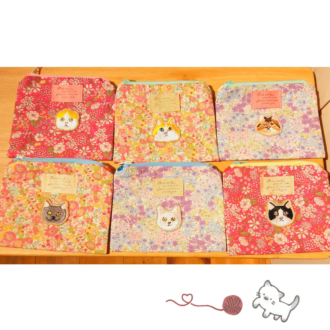 ききこさんのソーイング作品 | カットクロス セット 「 リバティ風ミニフラワーズ 12枚セ...