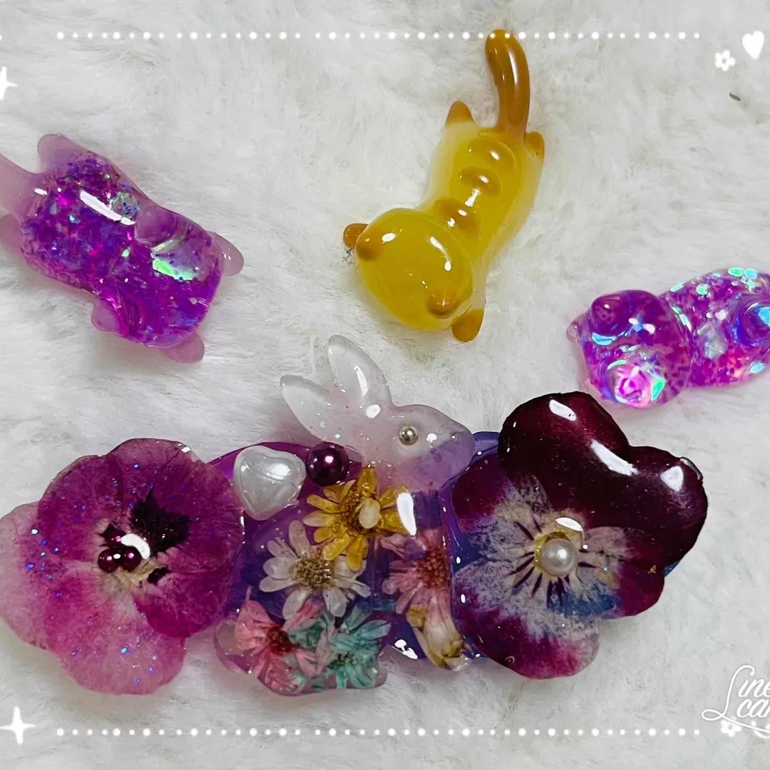 Pink_itigo🌸夢花さんのレジン作品 | 【高粘度】作家のためのレジン ぷっくりレジン 100g