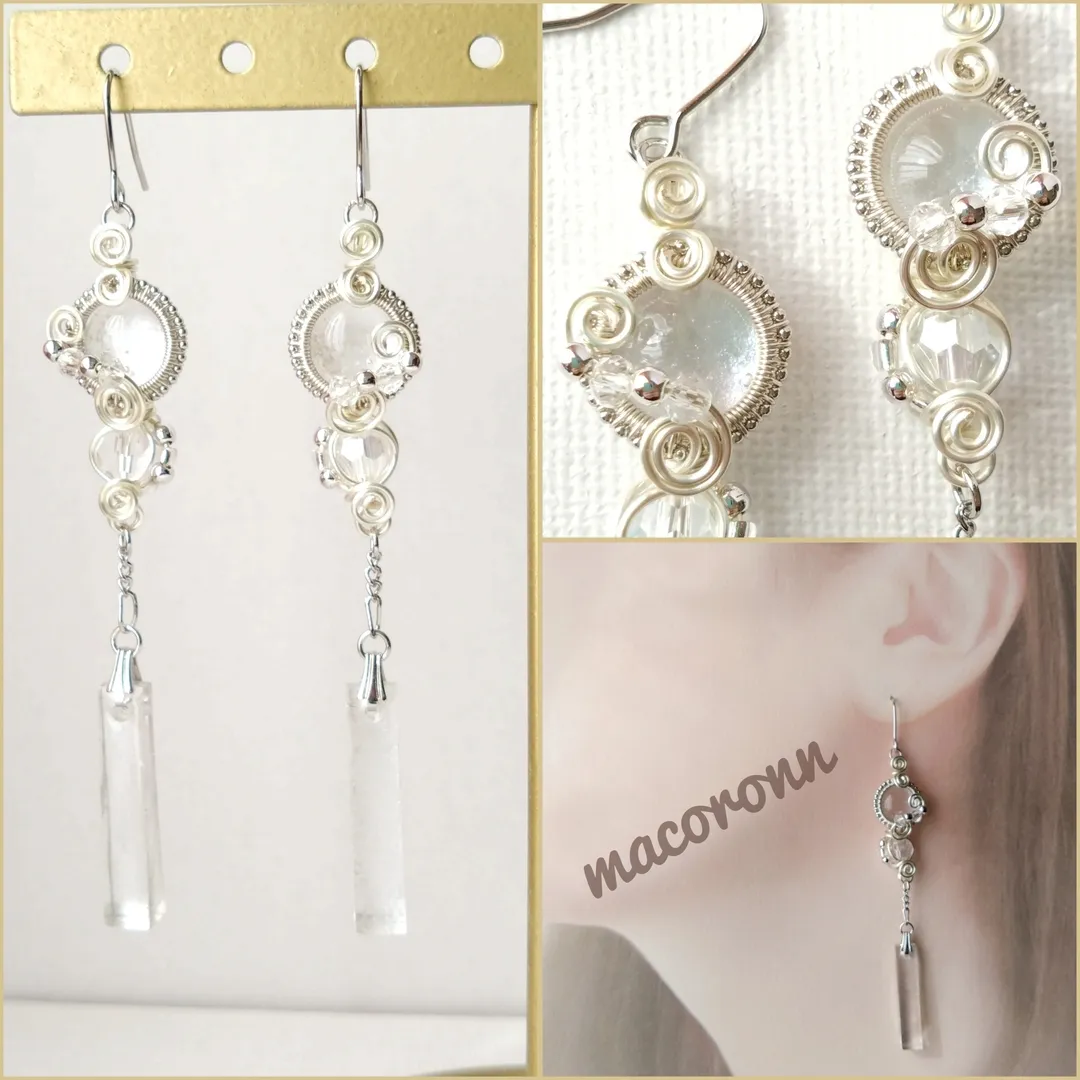 macoronn366さんのレジン作品 | アーティスティックワイヤー ノンターニッシュシルバー #20...