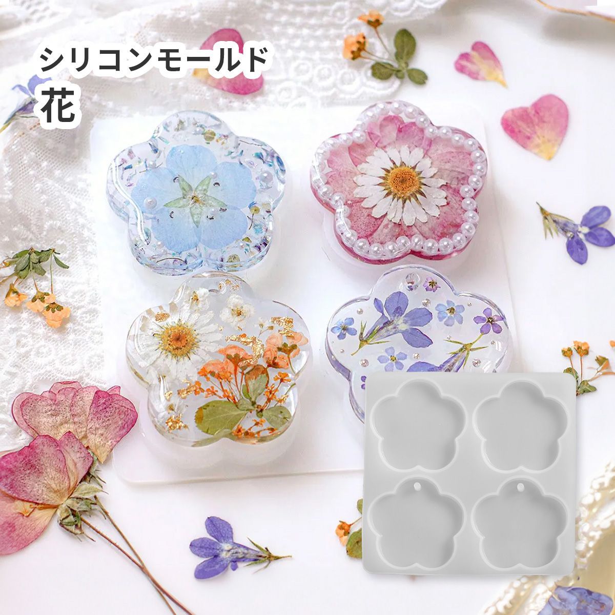 ホワイトローズと小花と白葡萄のキラキラ豪華大リース♪♪☆* ホワイトローズと小花と白葡萄のキラキラ豪華リース♪♪☆*
