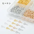 ヒートン 4色セット ゴールド シルバー ピンクゴールド  ホワイトシルバー ケース入り