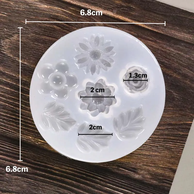 フラワー リーフ 花  シリコンモールド カボション
