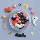 貼り付けパーツ ハロウィン おばけ パンプキン パール シャカシャカ 樹脂