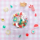 レジン封入物 シャカシャカ封入 パール クレイ メタルパーツ クリスマス サンタクロース