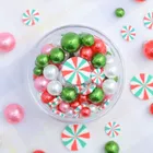 封入材 クリスマス キャンディ パール グリーン シャカシャカ